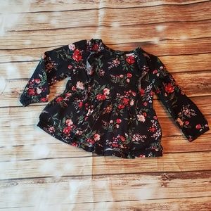 Floral Print long sleeve top
